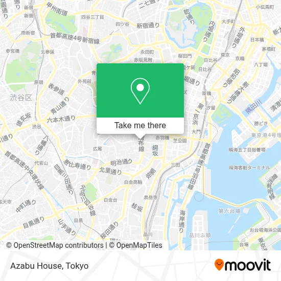 Azabu House map