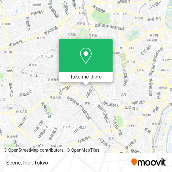 Scene, Inc. map