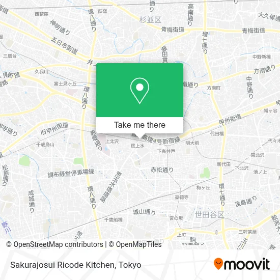 Sakurajosui Ricode Kitchen map
