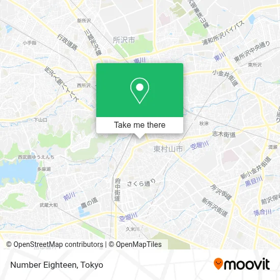 Number Eighteen map