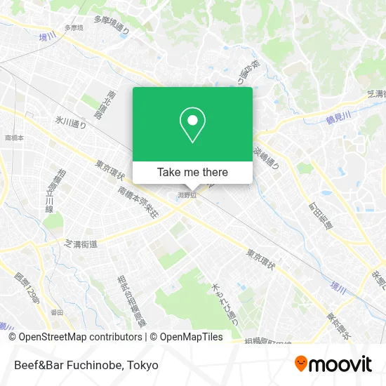 Beef&Bar Fuchinobe map