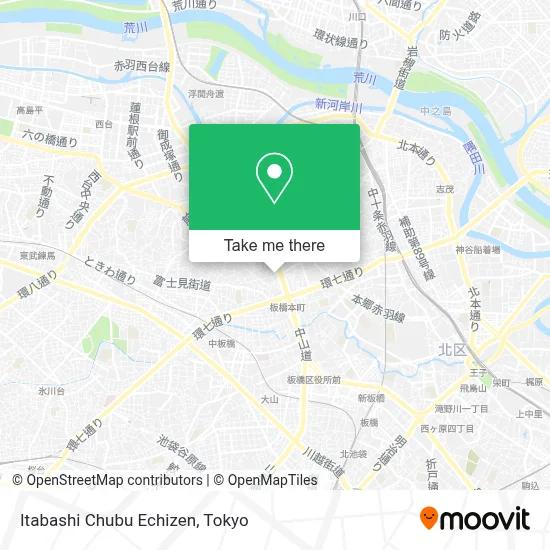 Itabashi Chubu Echizen map