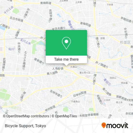 Bicycle Support map