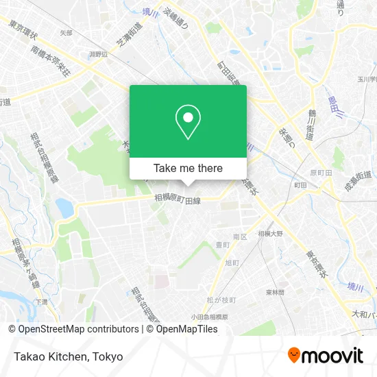 Takao Kitchen map