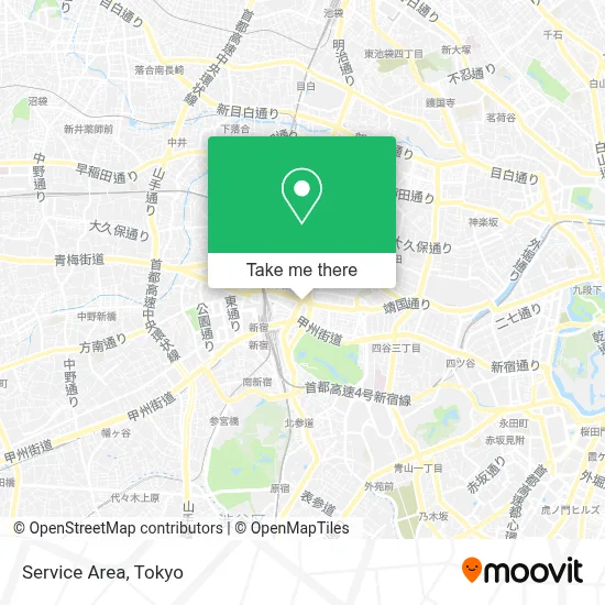 Service Area map