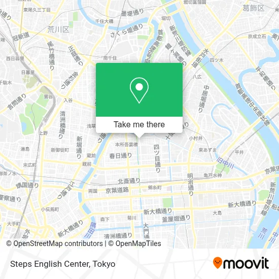Steps English Center map