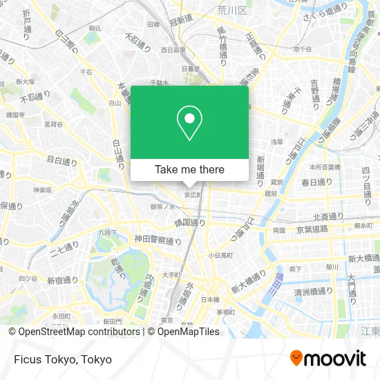 Ficus Tokyo map