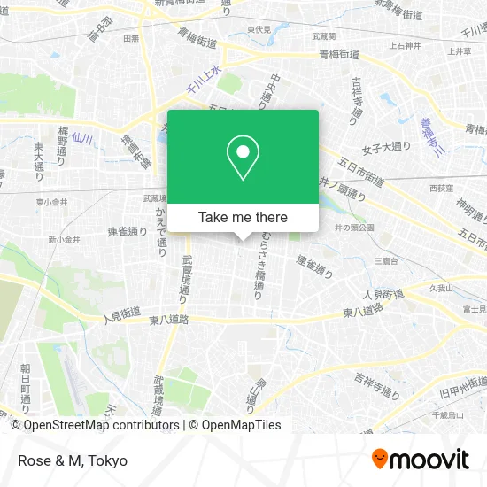 Rose & M map