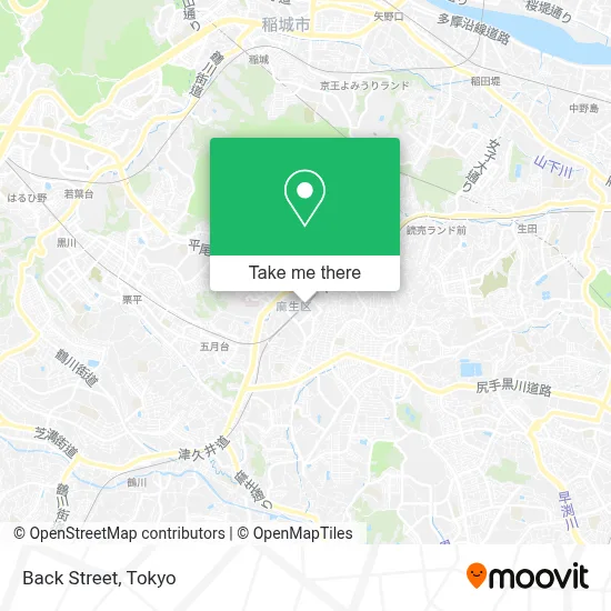 Back Street map