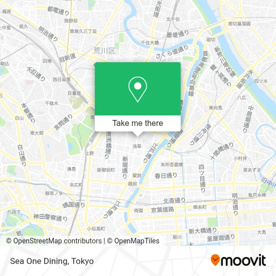 Sea One Dining map