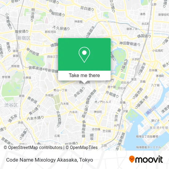 Code Name Mixology Akasaka map