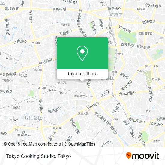 Tokyo Cooking Studio map