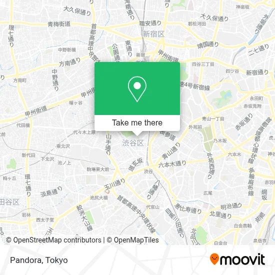 Pandora map