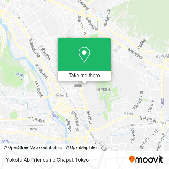 Yokota Ab Friendship Chapel map