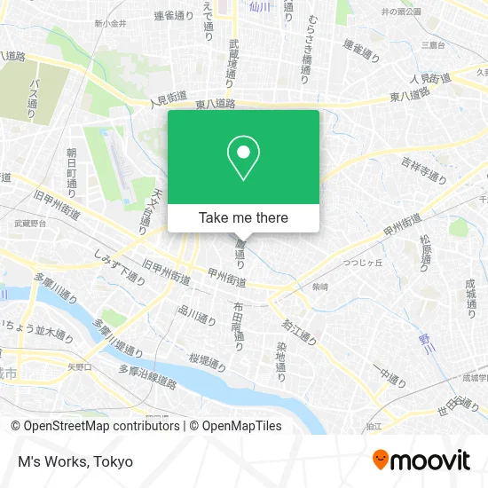 M's Works map