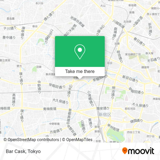 Bar Cask map