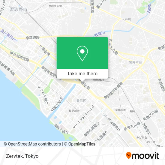 Zervtek map