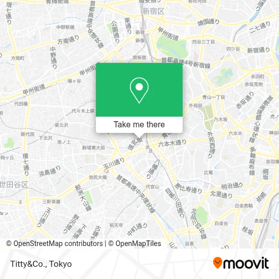 Titty&Co. map