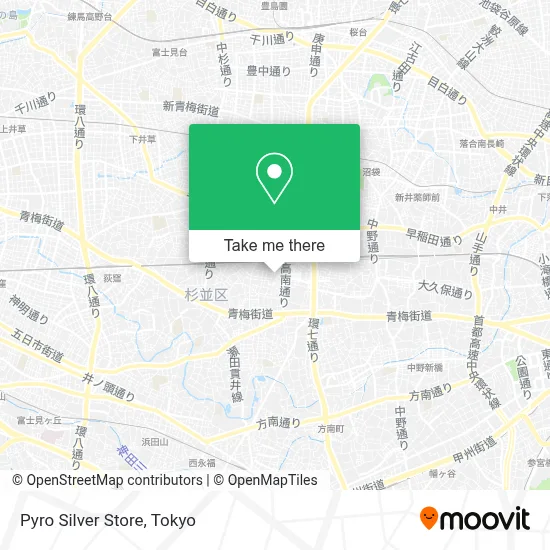 Pyro Silver Store map