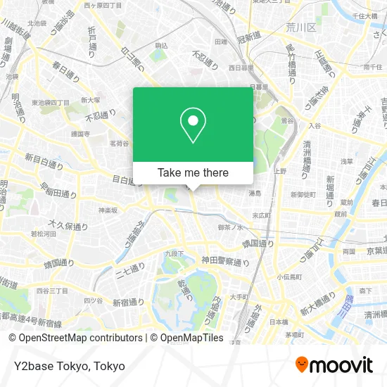 Y2base Tokyo map