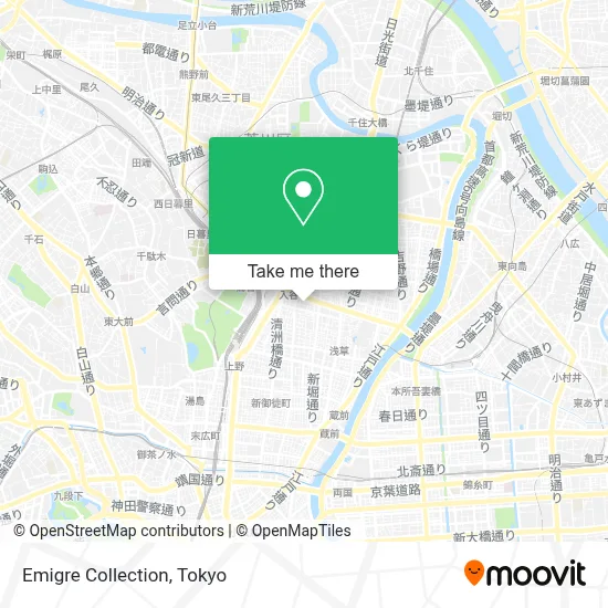 Emigre Collection map