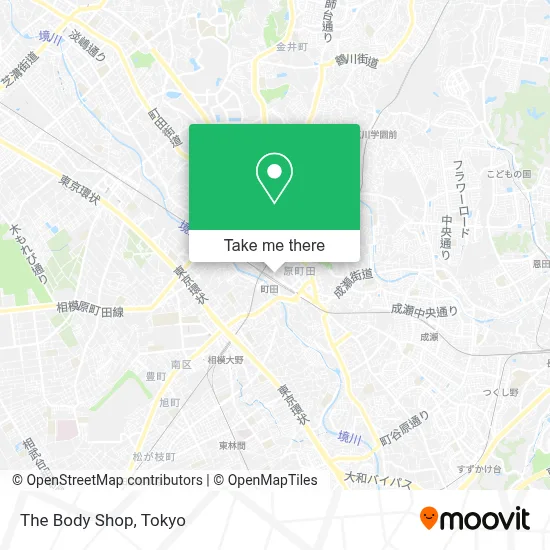 The Body Shop map