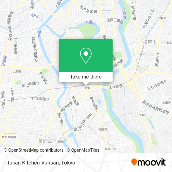 Italian Kitchen Vansan map