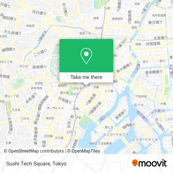 Sushi Tech Square map