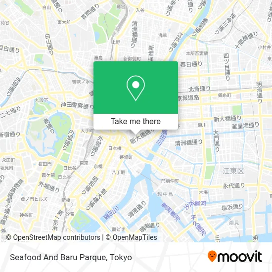 Seafood And Baru Parque map