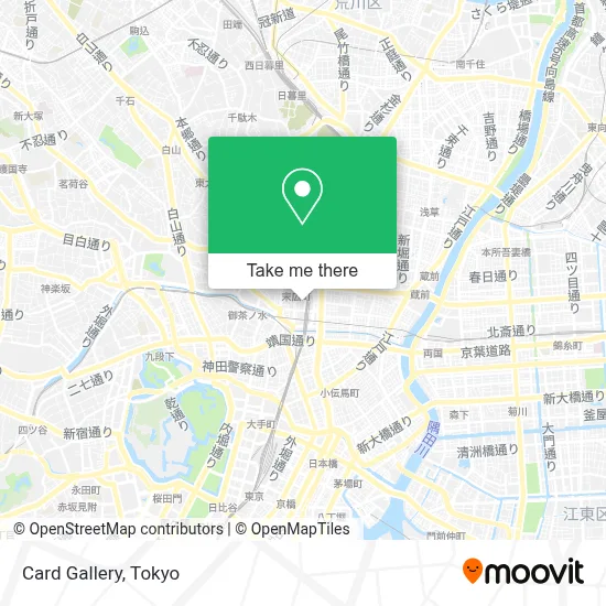 Card Gallery map
