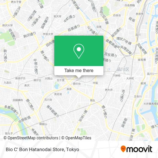 Bio C' Bon Hatanodai Store map
