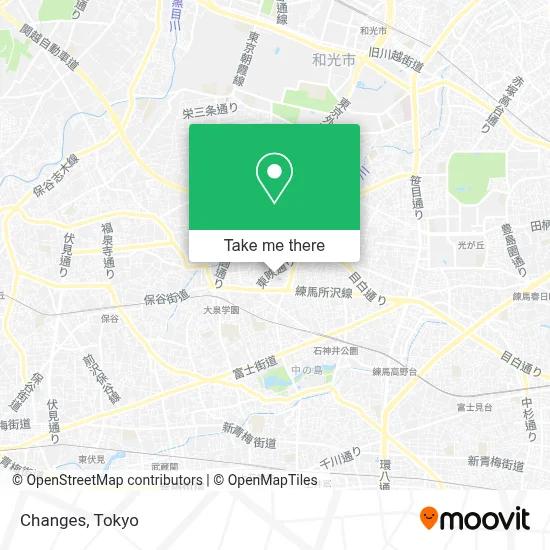 Changes map