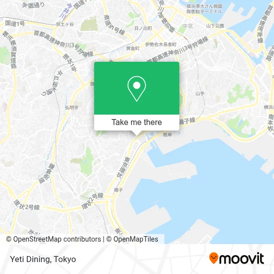 Yeti Dining map