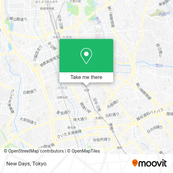 New Days map