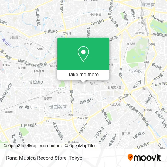 Rana Musica Record Store map