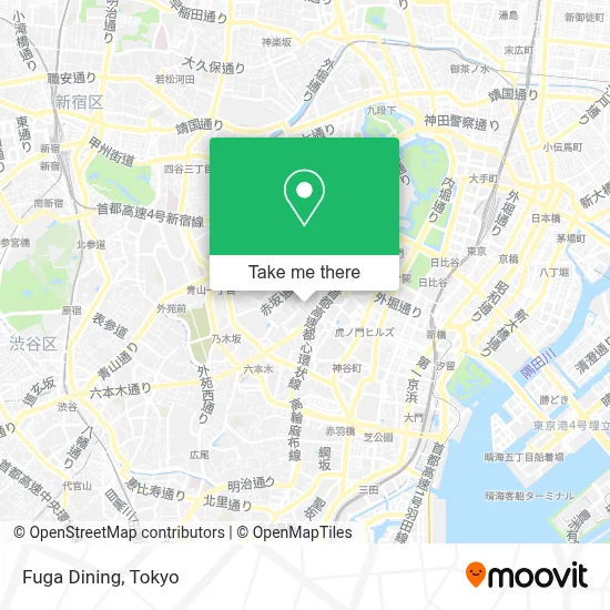 Fuga Dining map