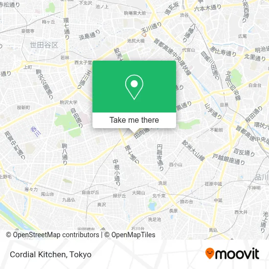 Cordial Kitchen map