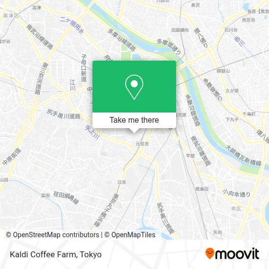 Kaldi Coffee Farm map