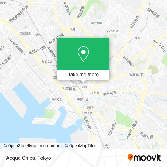 Acqua Chiba map