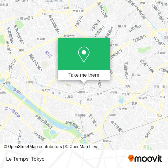 Le Temps map