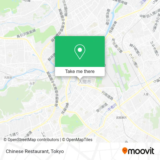 Chinese Restaurant map