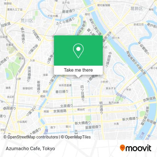 Azumacho Cafe map