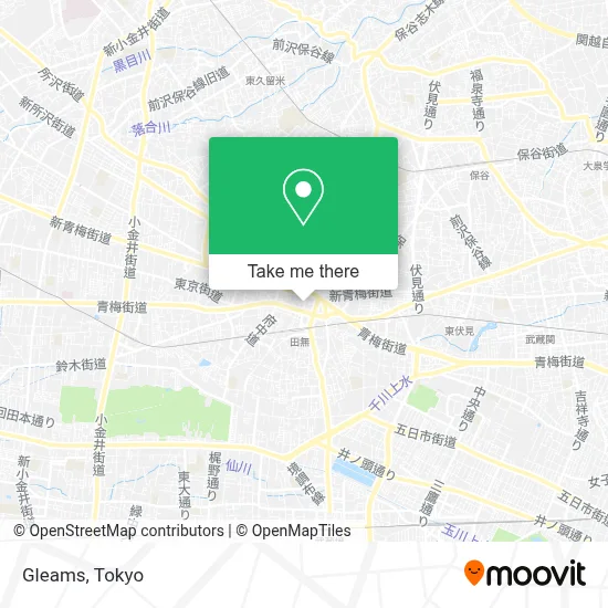 Gleams map
