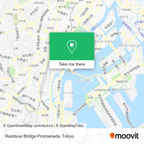 Rainbow Bridge Promenade map