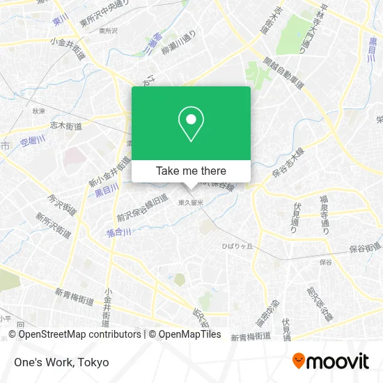 One's Work map