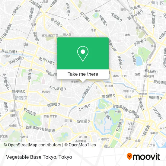 Vegetable Base Tokyo map