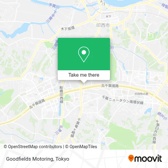 Goodfields Motoring map