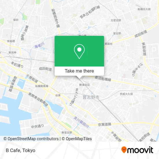 B Cafe map