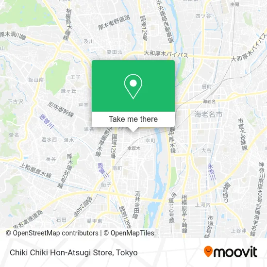 Chiki Chiki Hon-Atsugi Store map