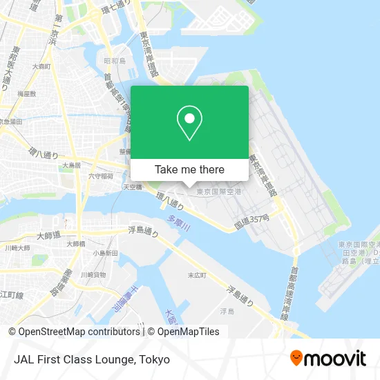 JAL First Class Lounge map